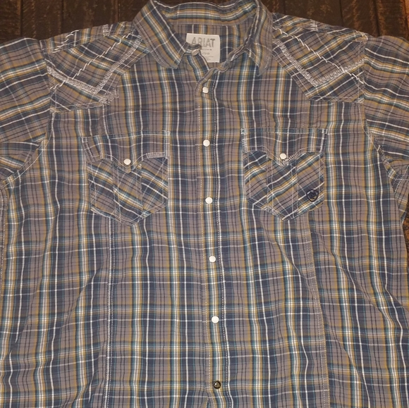 Ariat Retro Fit Button Down Shirt XL - Picture 5 of 6